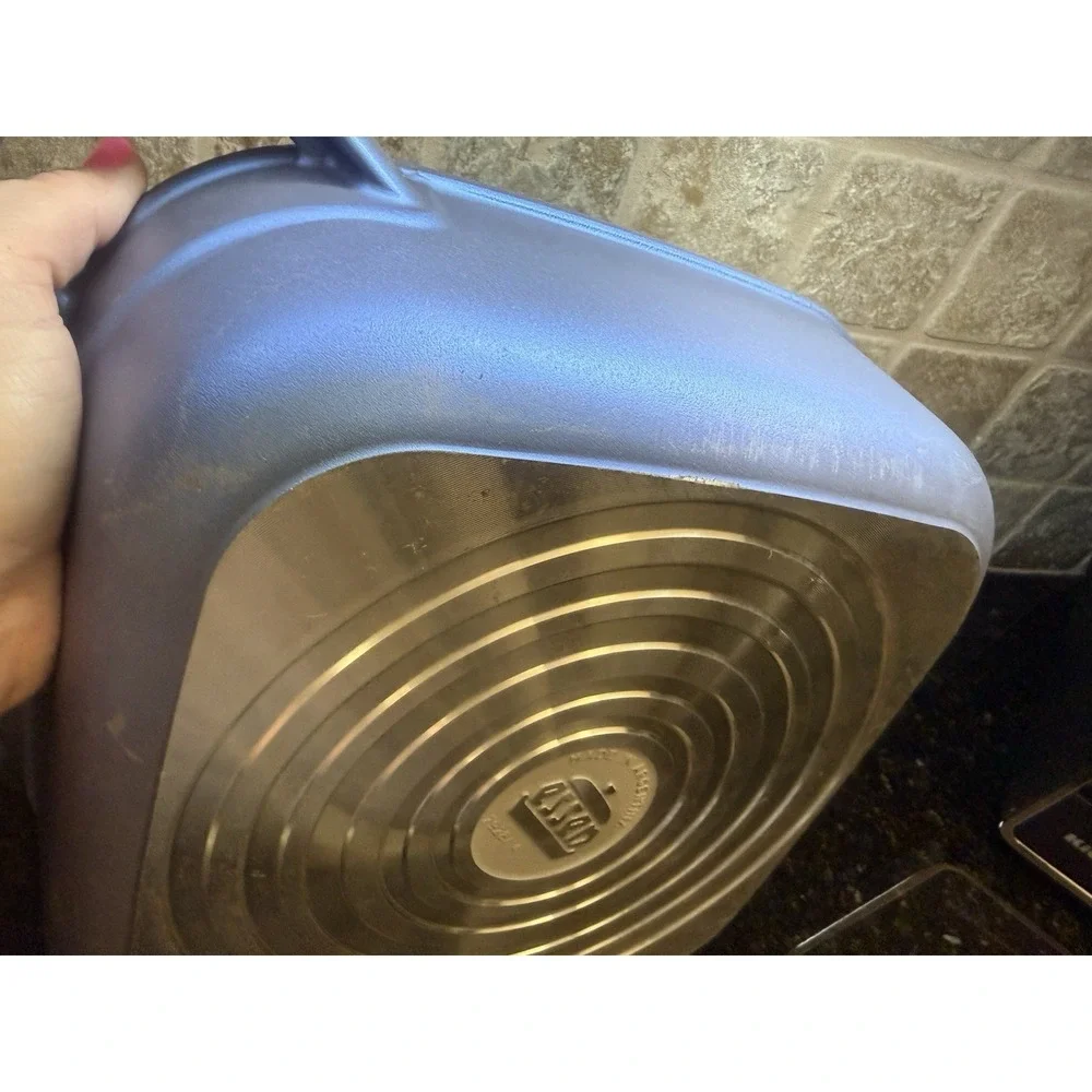 Essen Cast Iron Blue Casserole Baking Pan Argentina 11 in Square Dutch Oven Cook